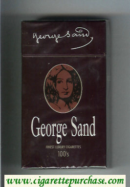 George Sand 100s cigarettes hard box